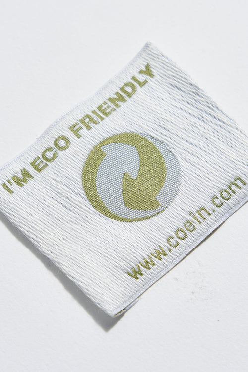 Woven hemp label