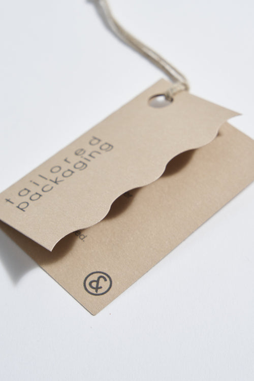 Shaped booklet tag